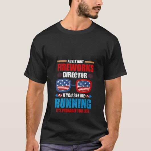 女性花火師補助花火大会ディレクター Tシャツ (正面)