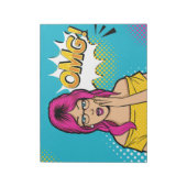 女性芸ポップ・アートの術 ノートパッド (回転)