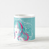 女性芸術的イラストレーション コーヒーマグカップ (中央)