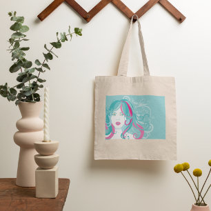 女性芸術的イラストレーション トートバッグ