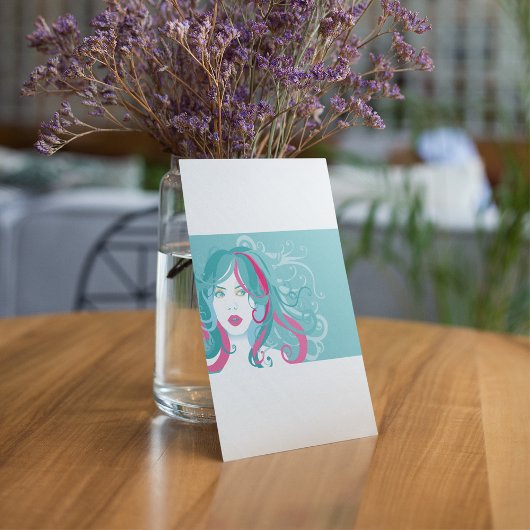 女性芸術的イラストレーション 招待状