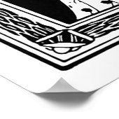 女性蔵書票 ポスター (角)