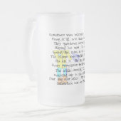 女性薬剤師ストーリーARtギフト笑わされる-- フロストグラスビールジョッキ (正面左)