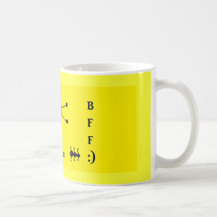 女性虫および蟻 コーヒーマグカップ
