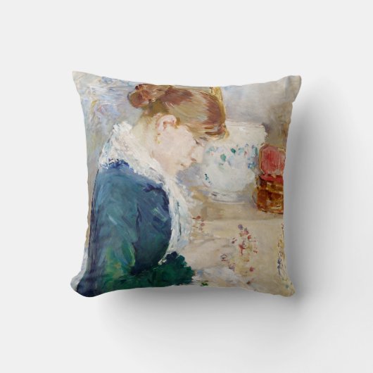 女性裁縫、ベルザモリソト クッション (正面)