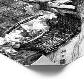 女性裁縫 ポスター (角)