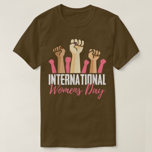 女性解放女性女性エンパワーメント女性D Tシャツ (デザイン正面)
