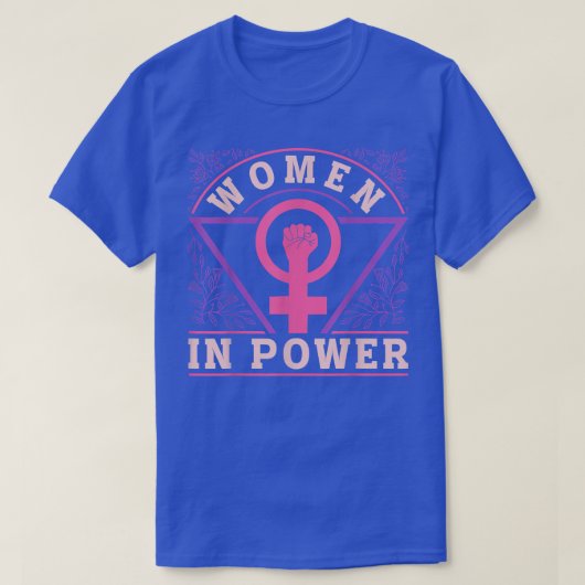 女性解放女性権利女性のエンパワーメント Tシャツ (デザイン正面)
