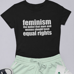 女性解放運動の定義と女性の平等な権利 Tシャツ