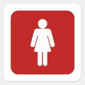 女性記号 スクエアシール (正面)