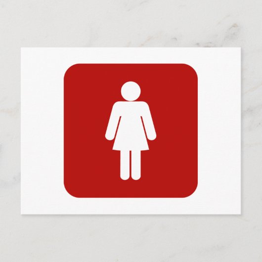 女性記号 ポストカード (正面)