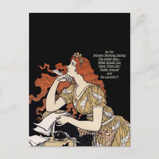 女性記者の席 ポストカード (正面)