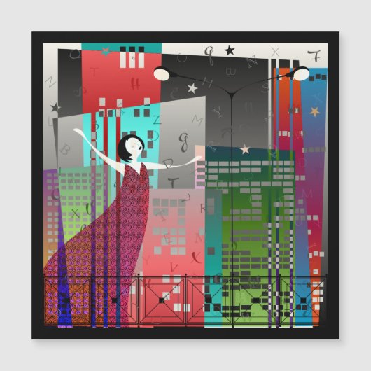 女性詩マグネット (正面)