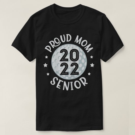女性誇りを持ったの母さん2022年上級ゴルフ卒業母 Tシャツ (デザイン正面)
