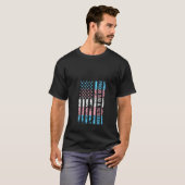 女性誇りを持ったパパ退役軍人トランスジェンダーパパSupo Tシャツ (正面フル)