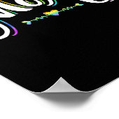 女性誇りを持ったママLGBTゲイプライドレズビアンレインボー ポスター (角)