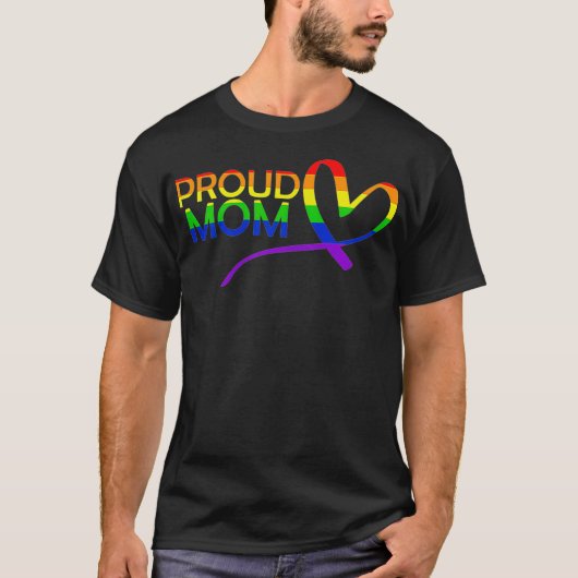 女性誇りを持った母同性愛者プライド平等LGBTQ親 Tシャツ (正面)