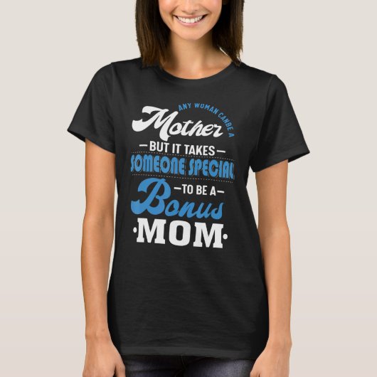 女性誇りを持った賞与ママ義母ママ Tシャツ (正面)