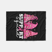 女性認識度支援班のがん格言 フリースブランケット (正面(横))