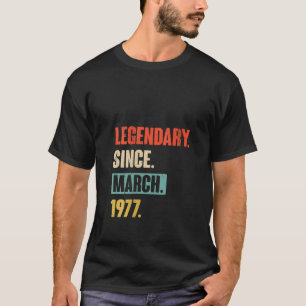 女性誕生日3月46日装飾46歳 Tシャツ