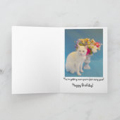 女性誕生日 カード (内部)