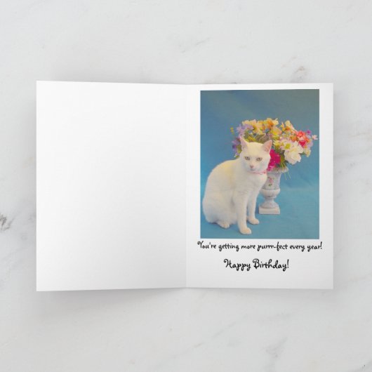 女性誕生日 カード (内部)