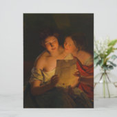 女性読のラブレター カード (スタンド正面)