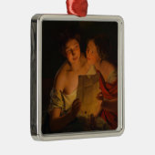 女性読のラブレター（Waldmuker著） メタルオーナメント (右)