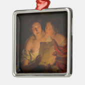 女性読のラブレター（Waldmuker著） メタルオーナメント (左)