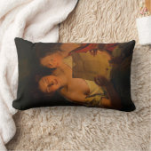 女性読のラブレター（Waldmuker著） ランバークッション (ブランケット)