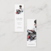 女性読の スキニー名刺 (正面/裏面)