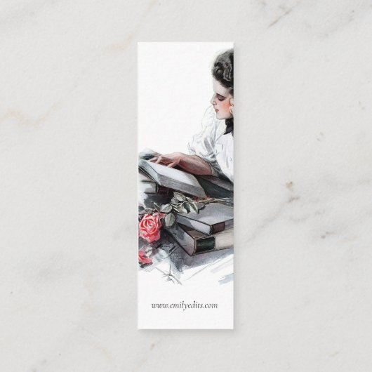 女性読の スキニー名刺 (裏面)