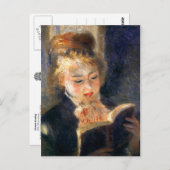 女性読の ポストカード (正面/裏面)