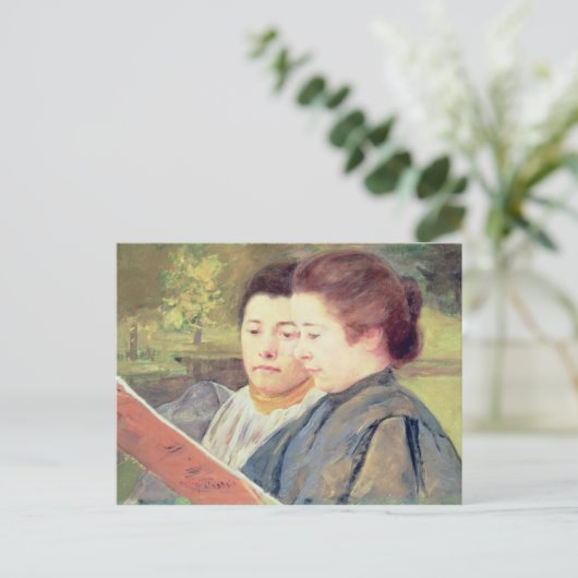 女性読の ポストカード (スタンド正面)