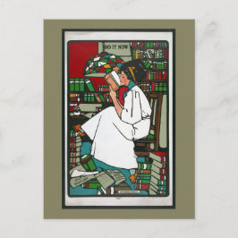 女性読の ポストカード