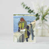 女性読の ポストカード (スタンド正面)