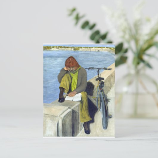 女性読の ポストカード (スタンド正面)