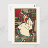 女性読アールデコ ポストカード (正面/裏面)