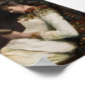 女性読ポートレートヴィンテージアート ポスター (角)