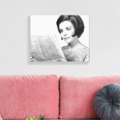 女性読新聞 キャンバスプリント (インサイチュ (リビング))