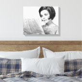 女性読新聞 キャンバスプリント (インサイチュ (寝室))