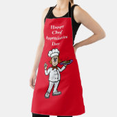 女性調理師シェフ感謝デーエプロン エプロン (インサイチュ)