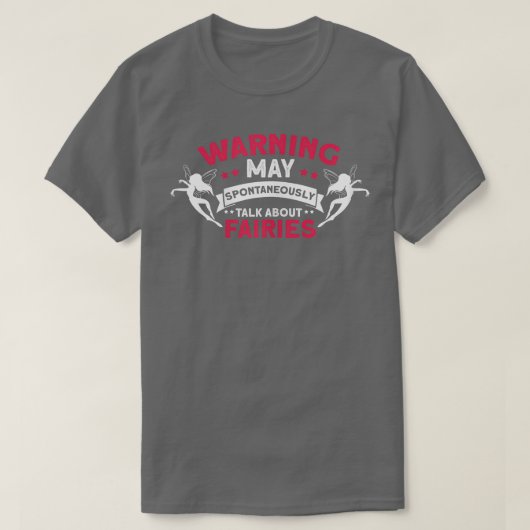女性警告が自発的に宗教について話す Tシャツ (デザイン正面)
