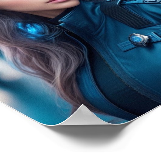 女性警官 ポスター (角)