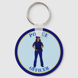 女性警察官 キーホルダー