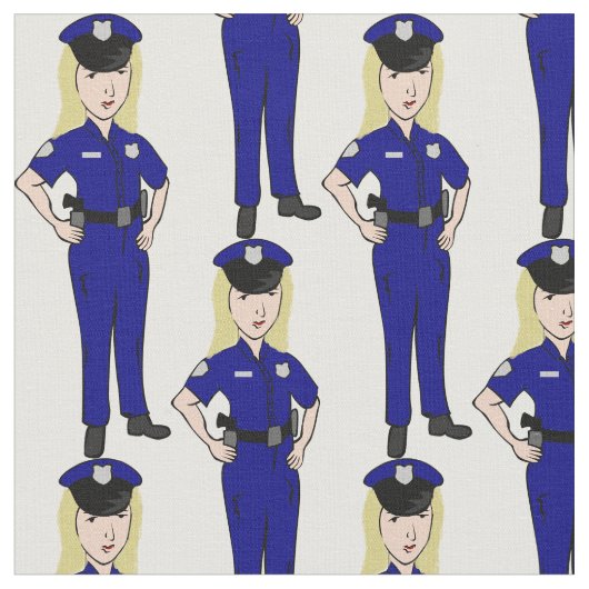 女性警察官 ファブリック (クローズアップ)