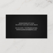 女性走のトレッドミル 名刺 (裏面)