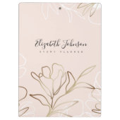 女性起業家ブランディング パーソナライズされた クリップボード (裏面)