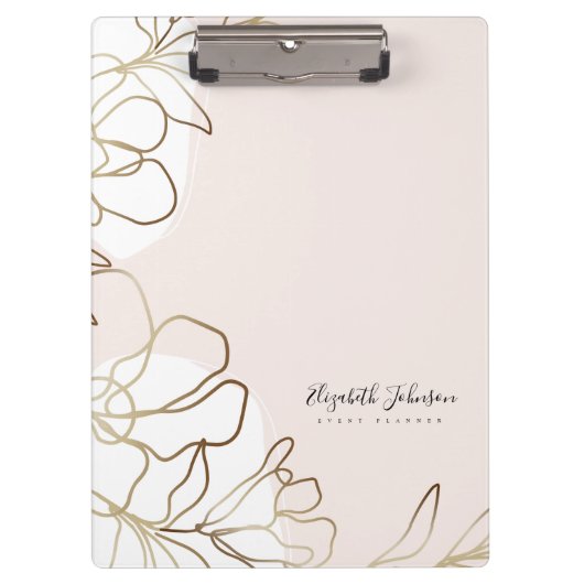 女性起業家ブランディング パーソナライズされた クリップボード (正面)