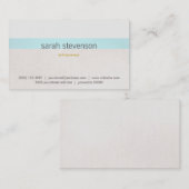 女性起業家控えスタイリッシュでシック 名刺 (正面/裏面)